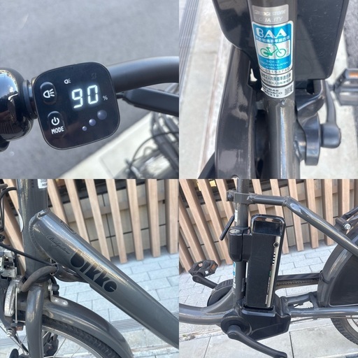BRIDGESTONE bikke MOB dd ダークグレー 電動アシスト自転車 B400の写真4枚目