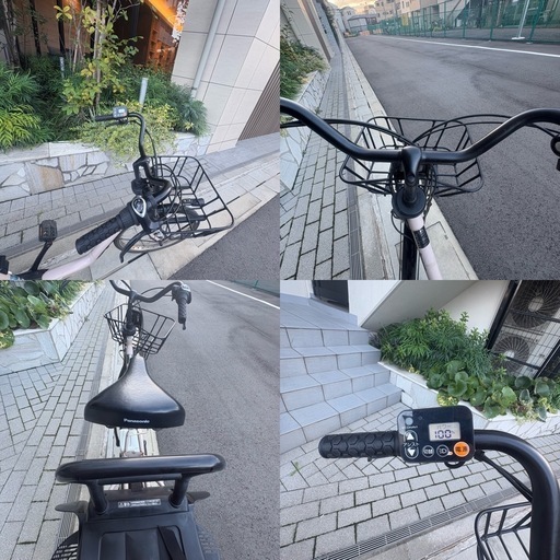 【人気色グレージュ 】パナソニック Panasonic電動アシスト自転車「ギュット・ステージ・22」 8.0Ah 新型バッテリーの写真4枚目