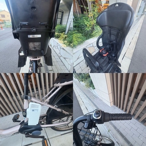 【人気色グレージュ 】パナソニック Panasonic電動アシスト自転車「ギュット・ステージ・22」 8.0Ah 新型バッテリーの写真5枚目