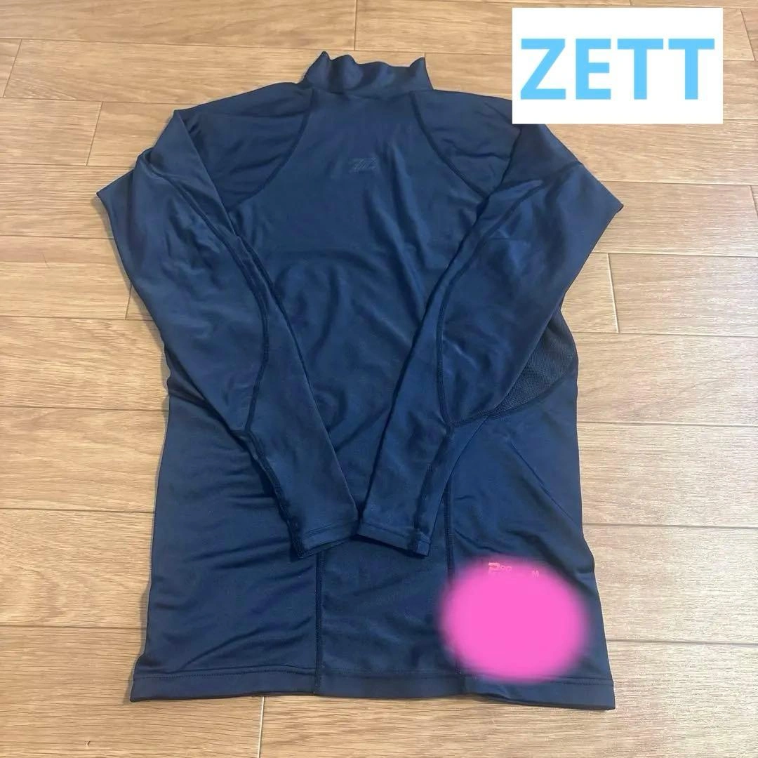 ZETT 野球用アンダーシャツ 長袖 ネイビー M