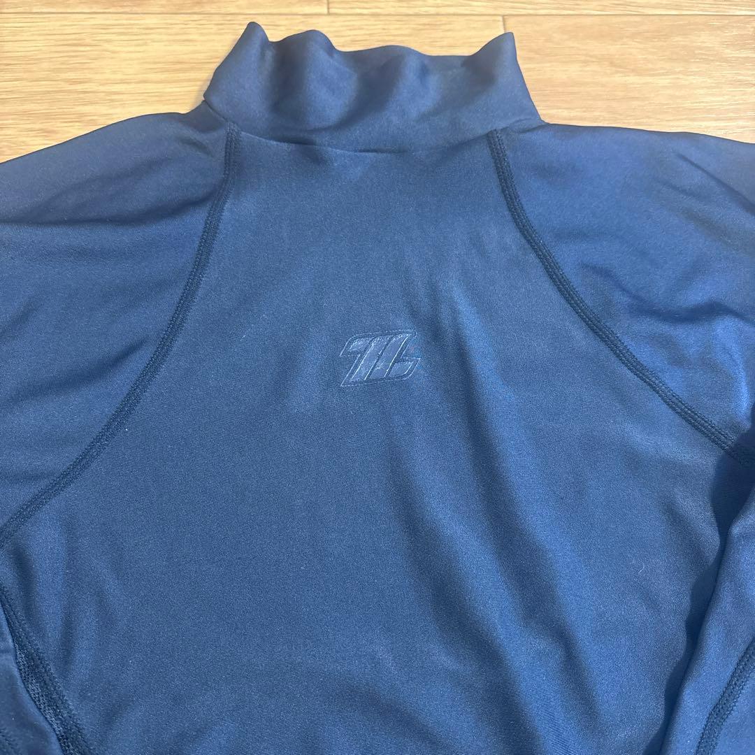ZETT 野球用アンダーシャツ 長袖 ネイビー Mの写真2枚目