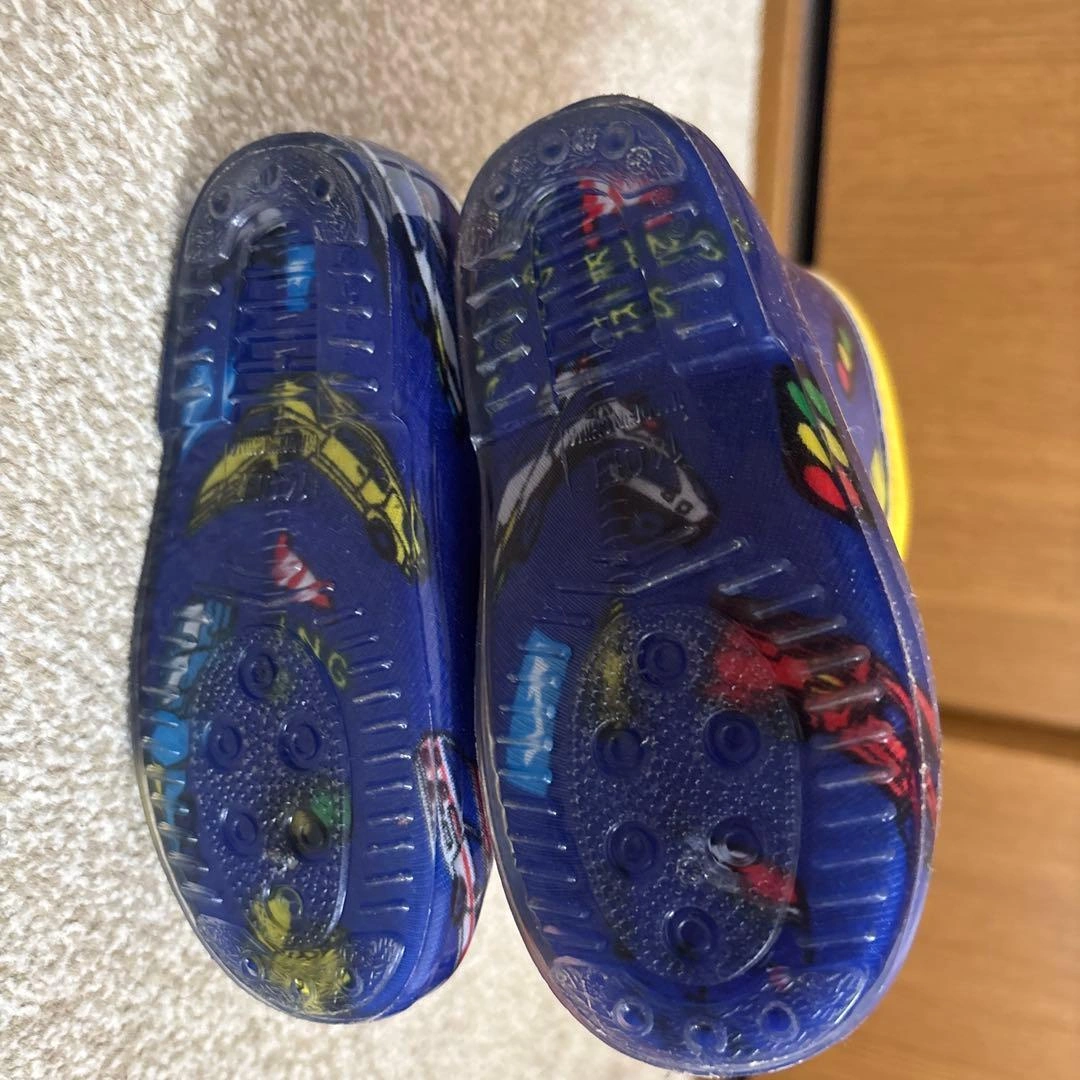車デザインの青い長靴の写真4枚目