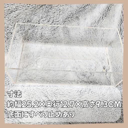無印良品 アクリルティッシュケースの写真2枚目