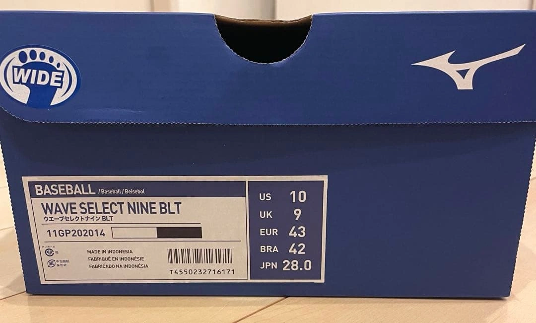 ☆MIZUNO WAVE SELECT NINE BLT スパイク 28.0cm