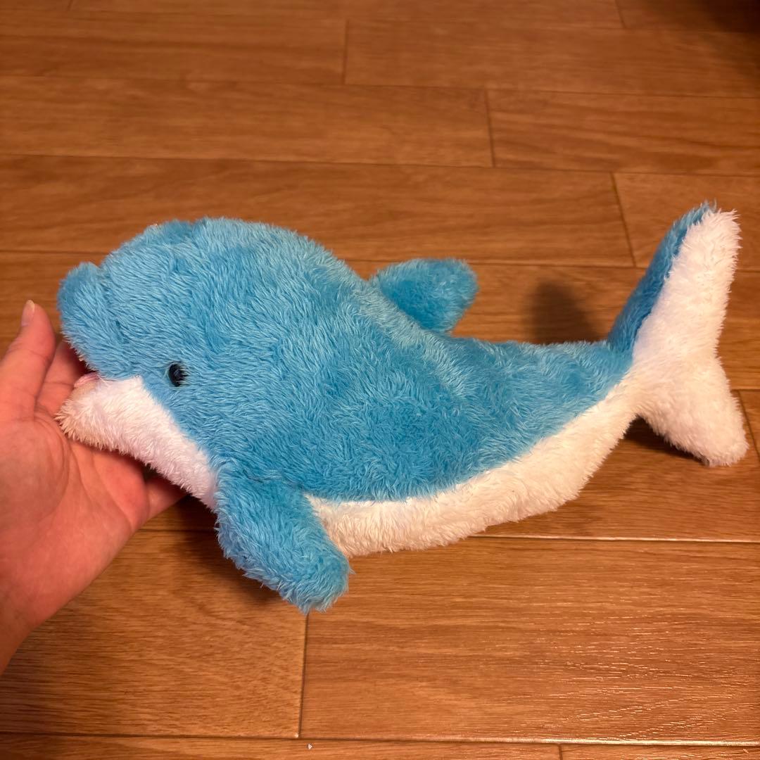イルカ ぬいぐるみ 水色