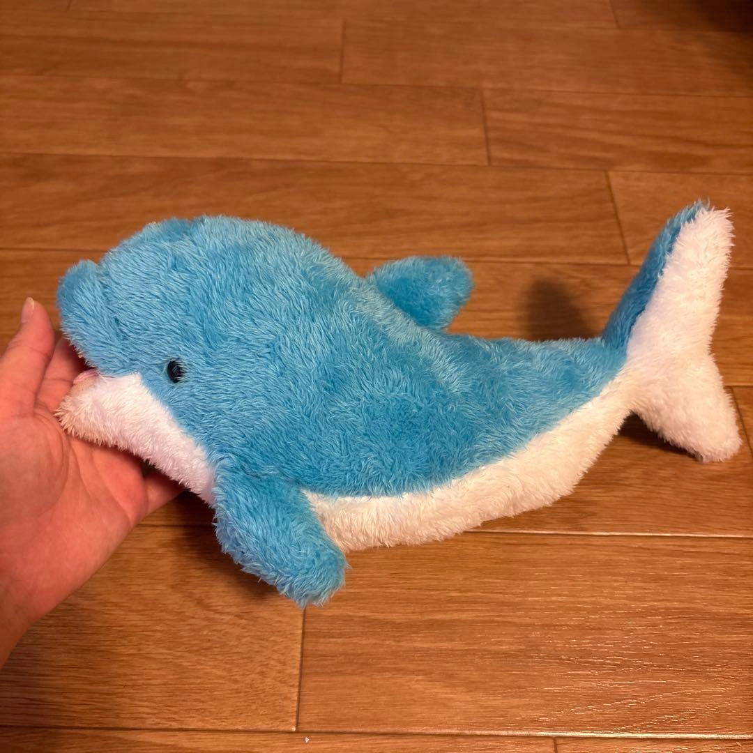 イルカ ぬいぐるみ 水色