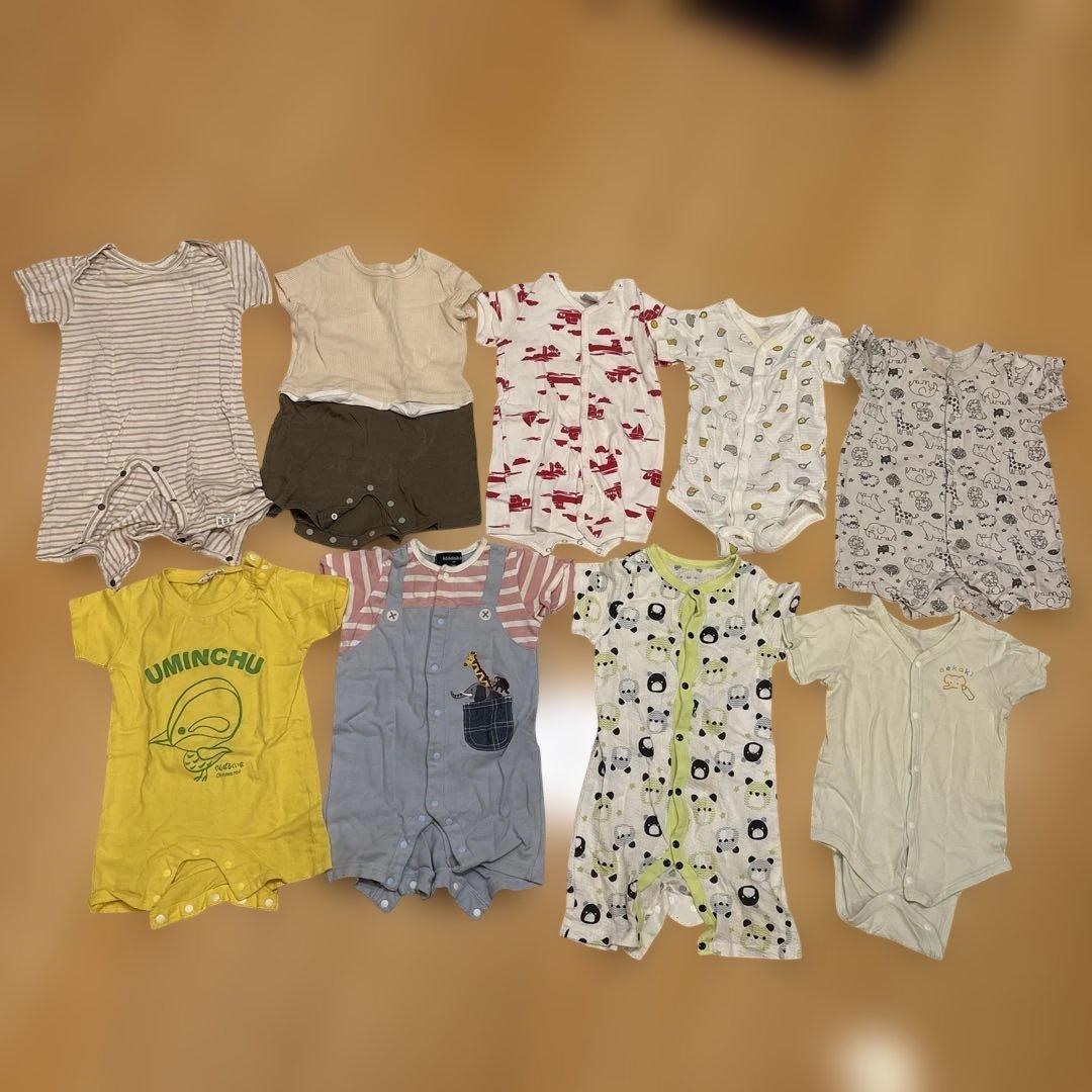 ベビー服 ロンパース カバーオール 8点セット まとめ売り