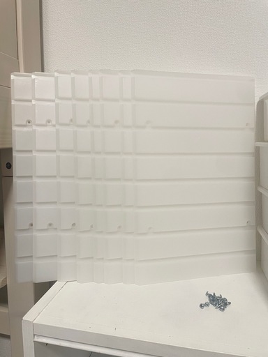 アイリスオーヤマ 横置きカラーボックス用 引き出し8個＋レールボードセットの写真2枚目