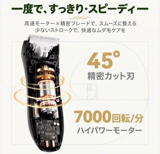 新品未開封 Manspot メンズボディシェーバー 体毛トリマー VIO対応 IPX7防水の写真3枚目