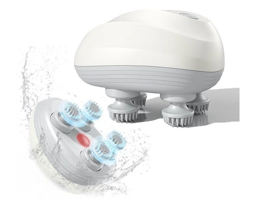 新品未開封 電動頭皮ブラシ ヘッドスパ 360°回転 IPX7防水 頭皮ケア
