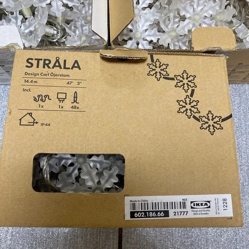 【ほぼ未使用】3箱セットIKEA コンセント式電飾3個セットの写真2枚目