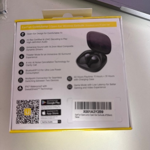 EarFun Clip CW100 イヤーカフ型 ワイヤレスイヤホン 新品未開封の写真2枚目