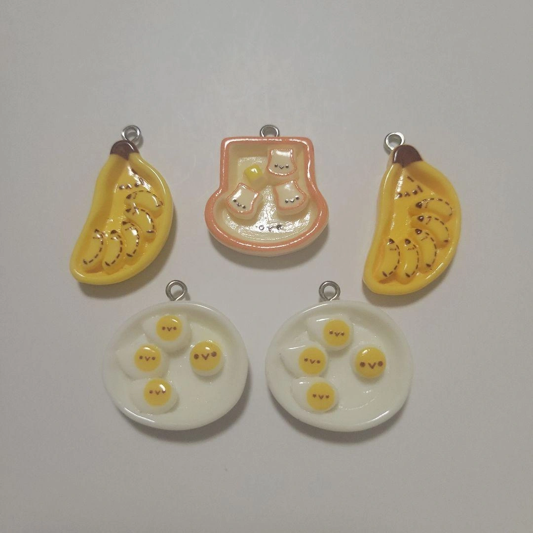 デコパーツ チャーム キーホルダー 5個セット ハンドメイド