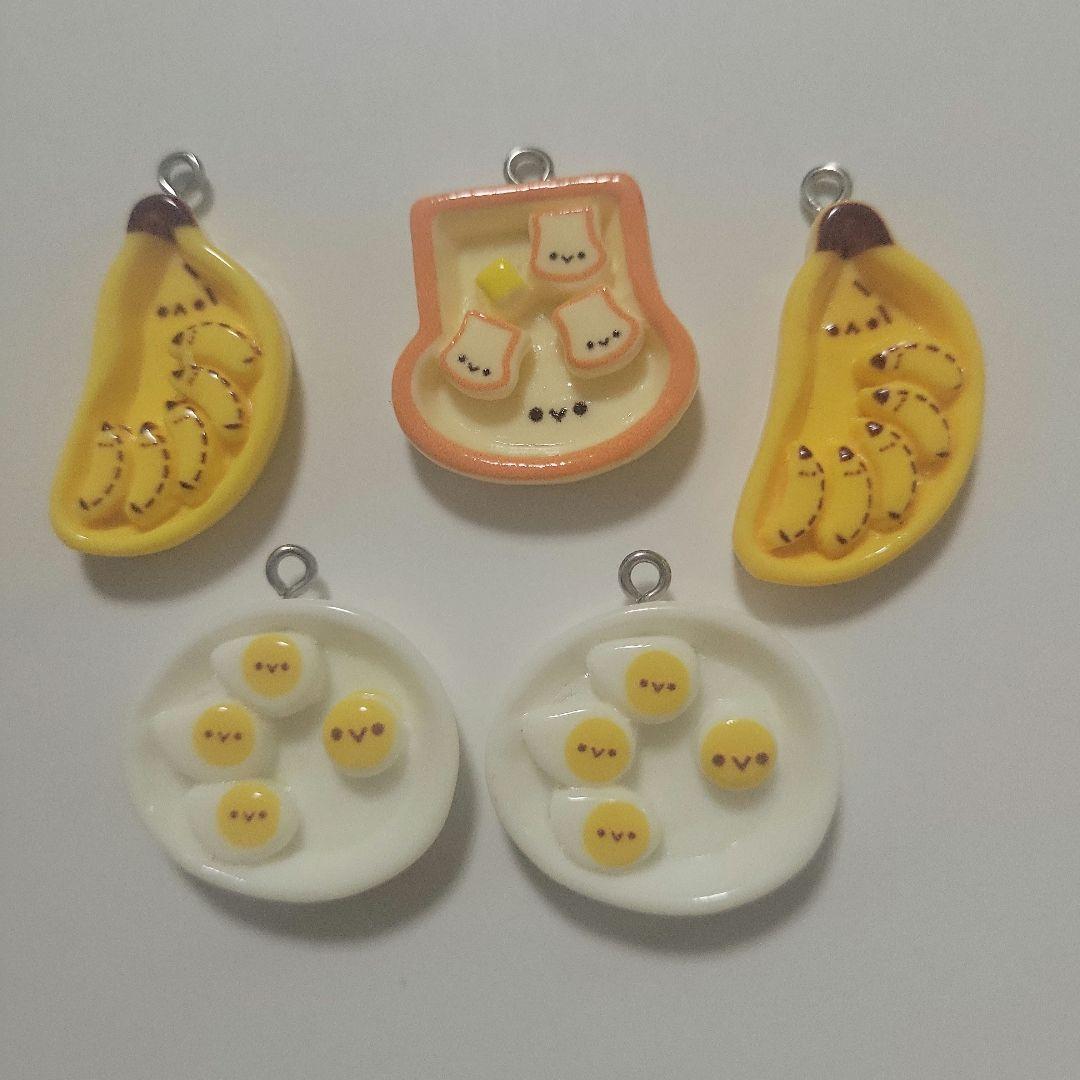 デコパーツ チャーム キーホルダー 5個セット ハンドメイドの写真2枚目