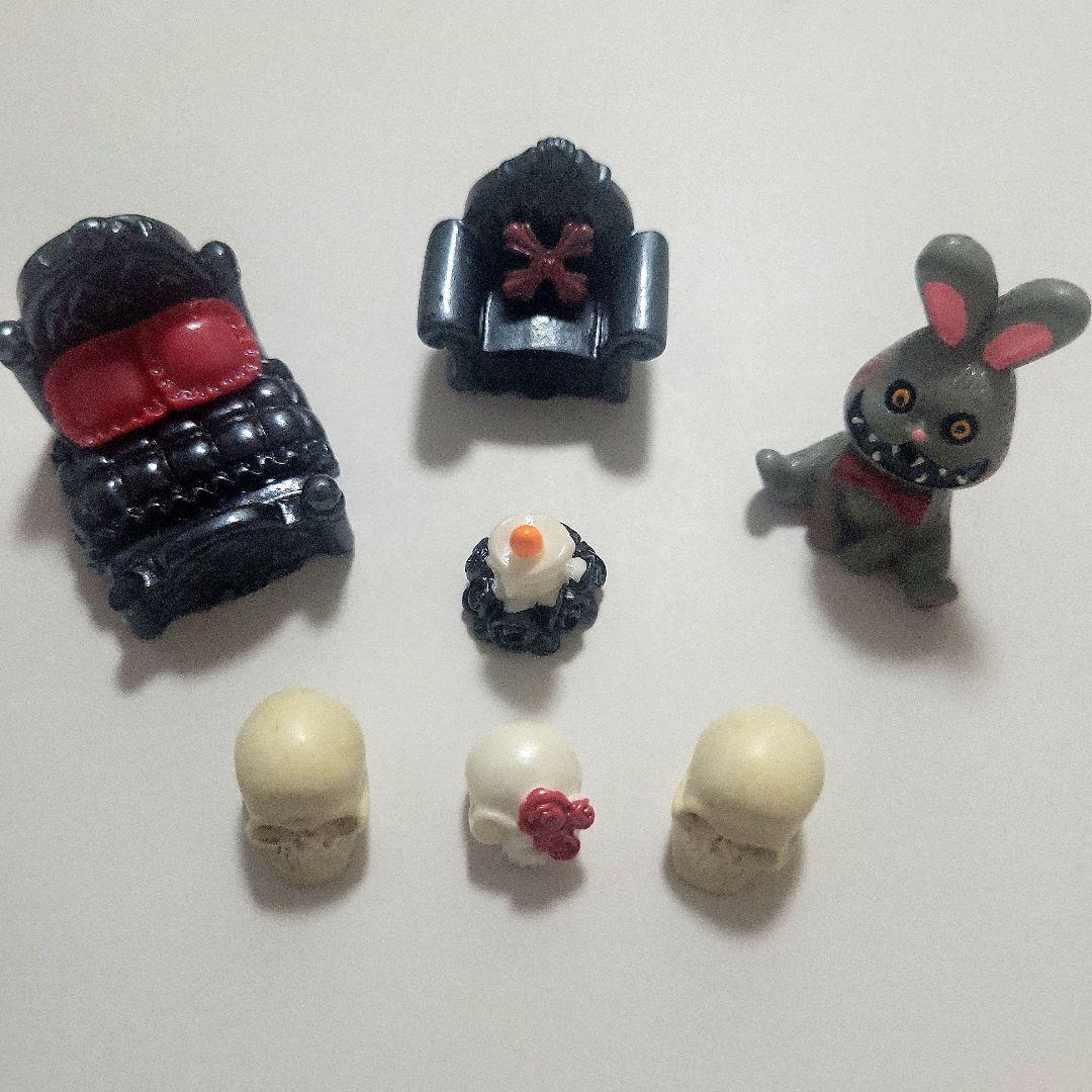 ハロウィン デコパーツ 置物 ミニチュア 7点セット
