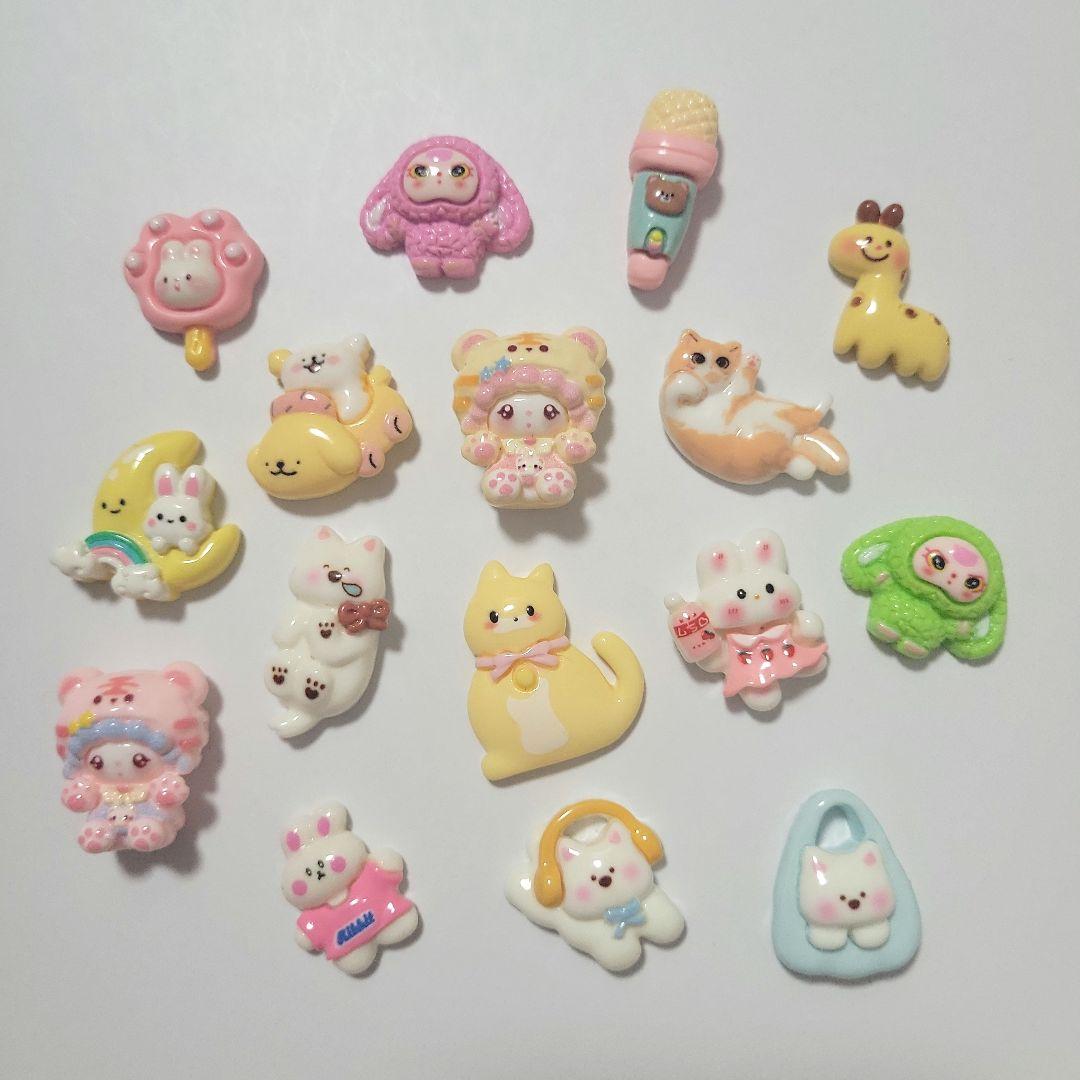 デコパーツ 動物 アニマル まとめ売り ハンドメイド