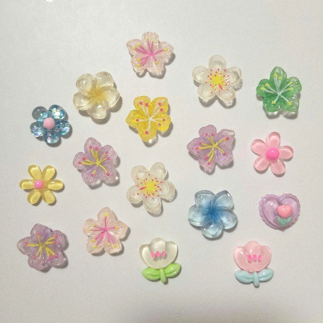 デコパーツ まとめ売り 花 フラワー ハンドメイド