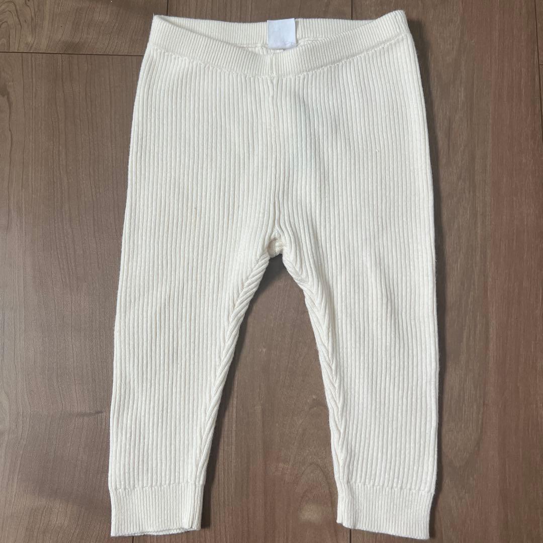 babyGap リブニットレギンス アイボリー 6-12months