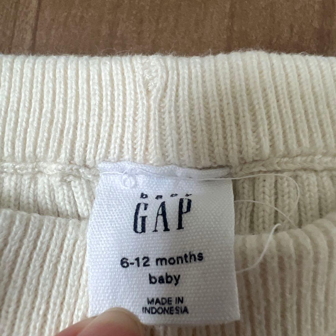 babyGap リブニットレギンス アイボリー 6-12monthsの写真2枚目