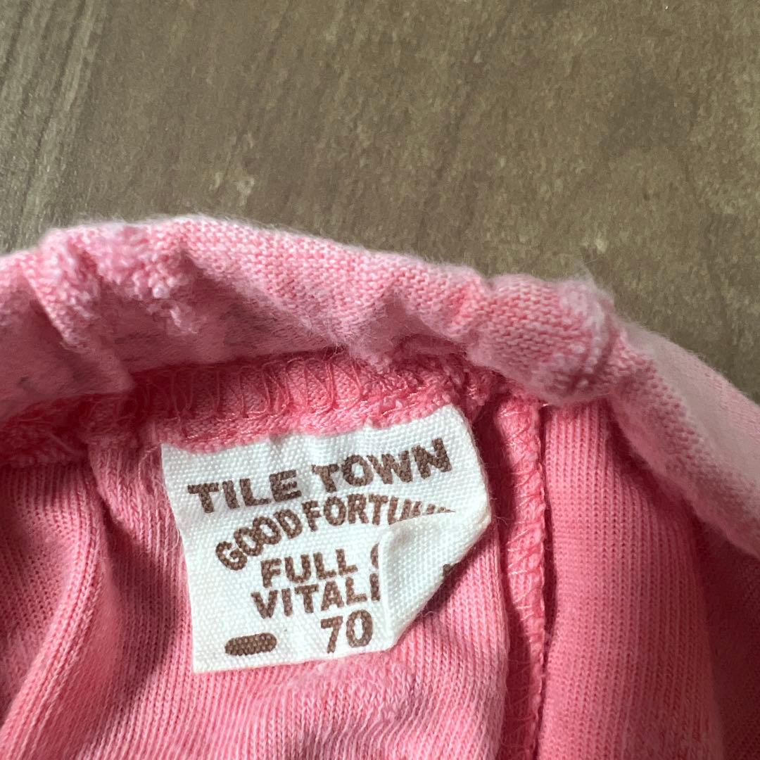 TILE TOWN ピンク ハーフパンツ 70cmの写真3枚目