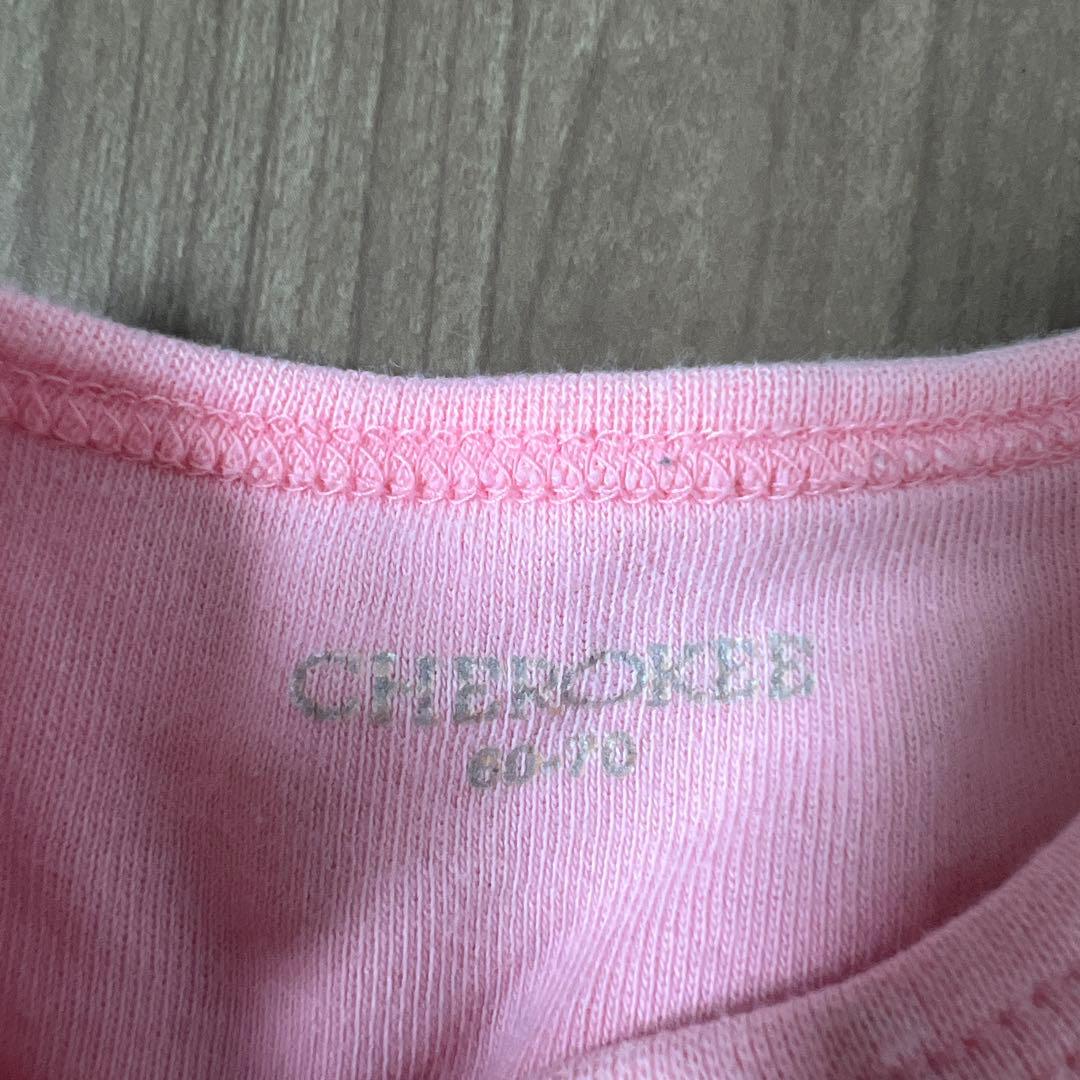 CHEROKEE ピンク 長袖カットソー 60-70cmの写真2枚目