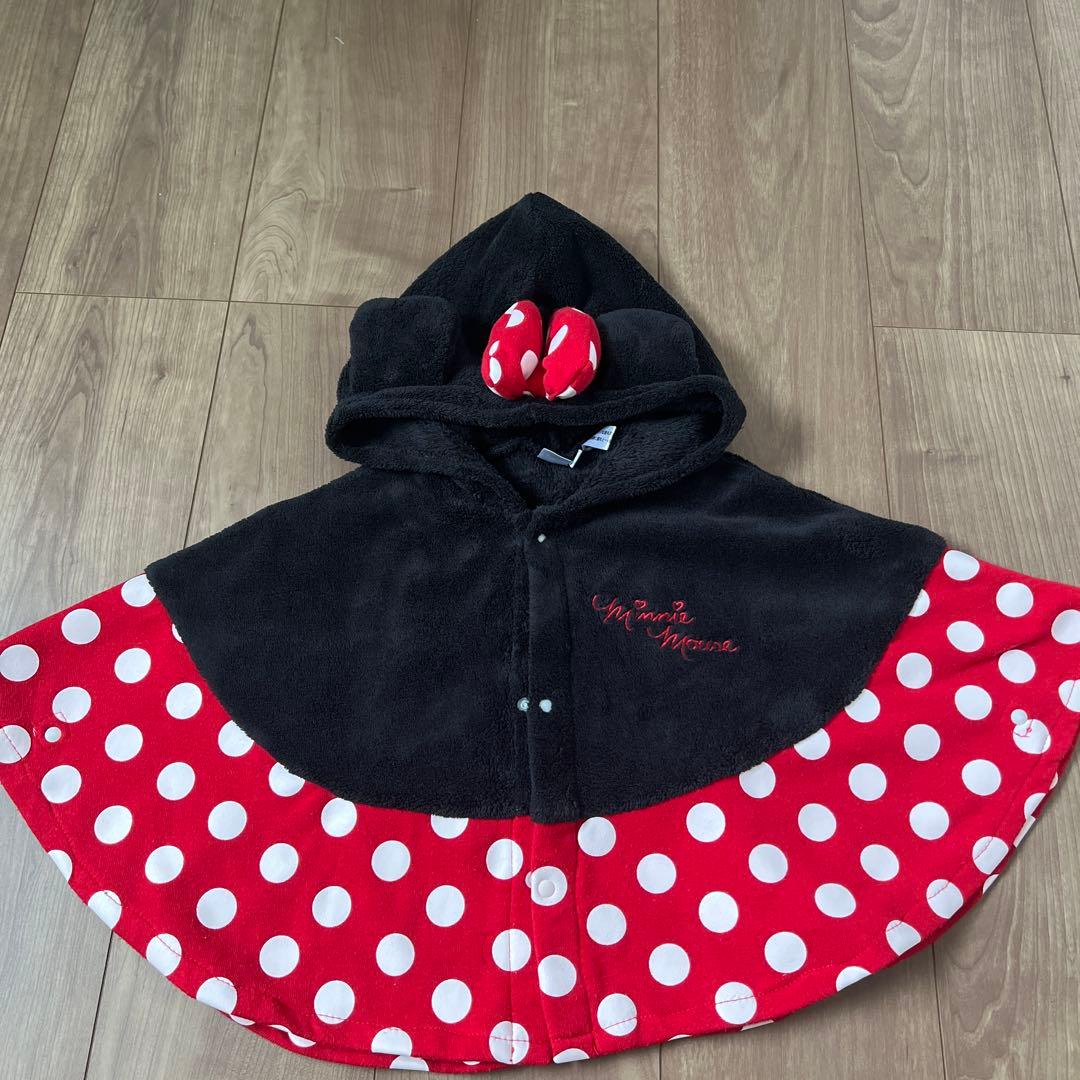 Disney ミニーマウス ポンチョ 80-95cm