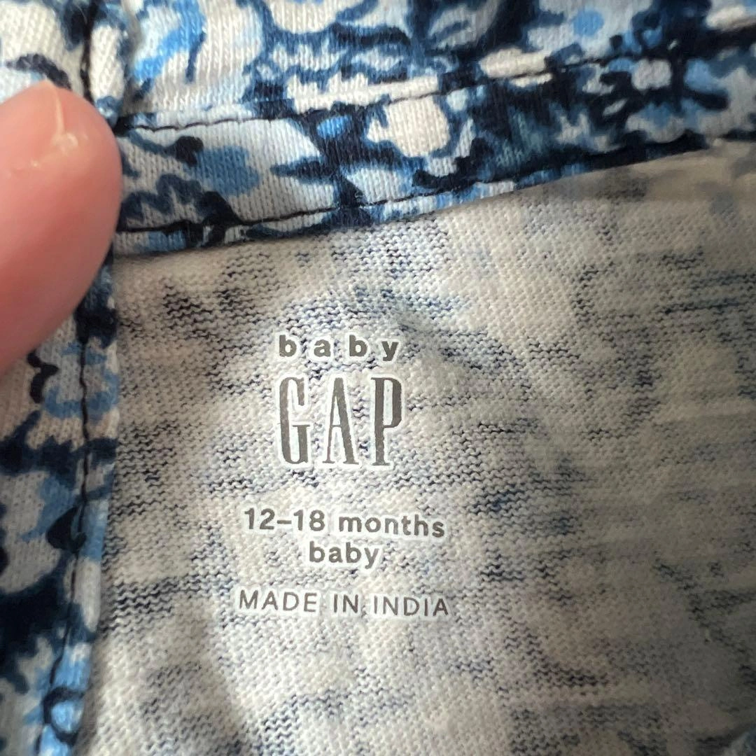 baby GAP 花柄 フリル 半袖 トップス 80cmの写真2枚目