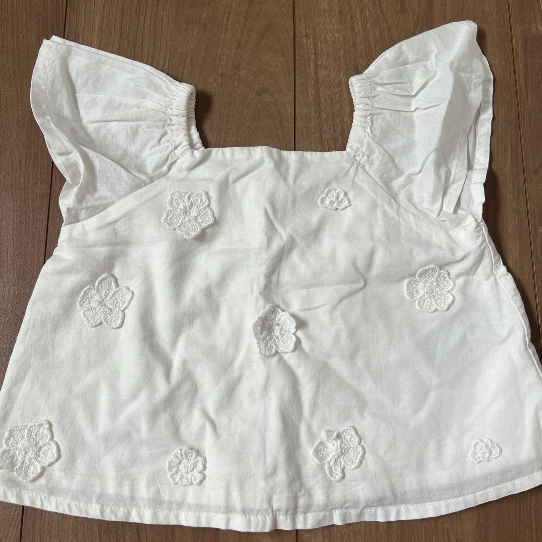 baby GAP 花柄刺繍 半袖 トップス 70cm