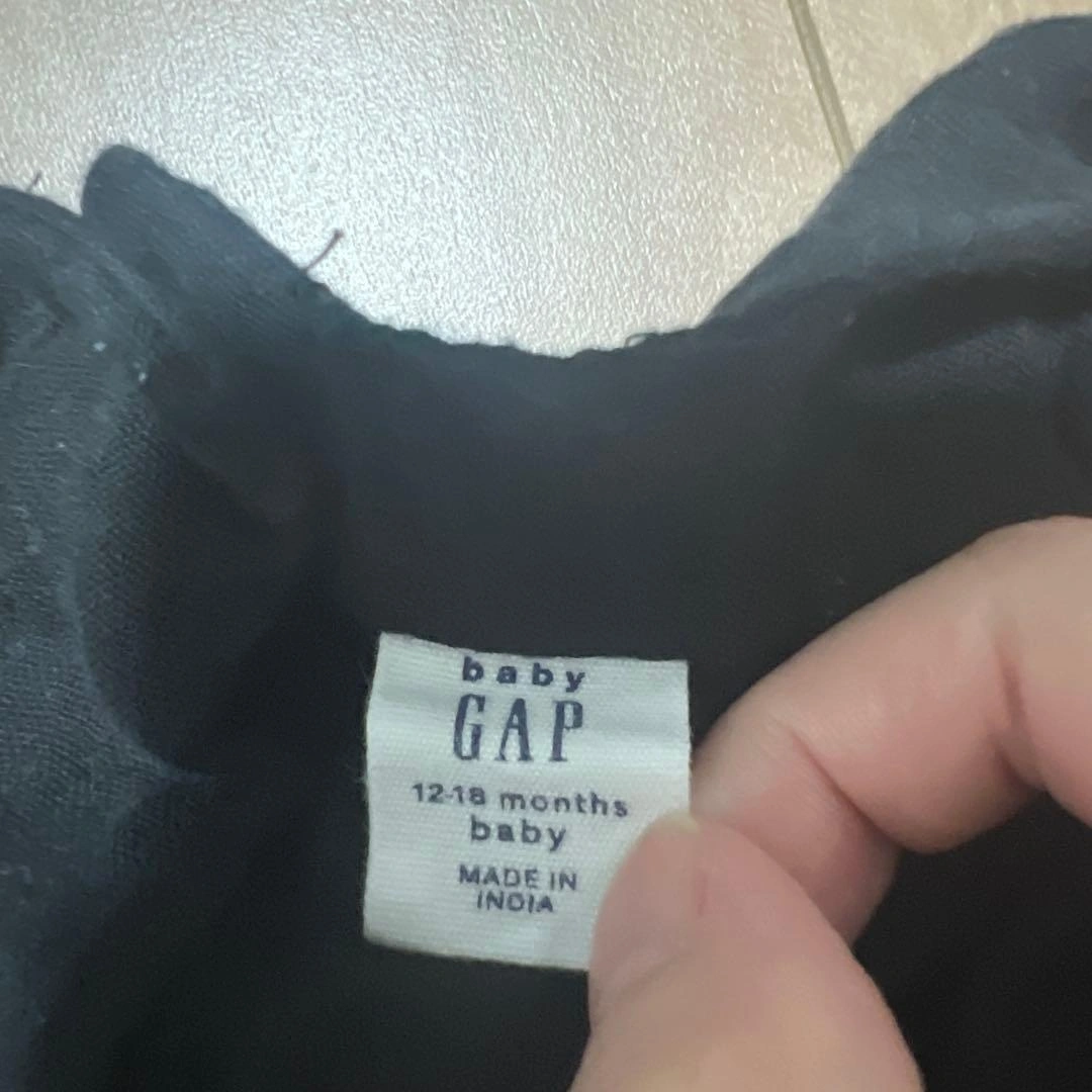 baby GAP ノースリーブ トップス ブラック 12-18ヶ月の写真3枚目