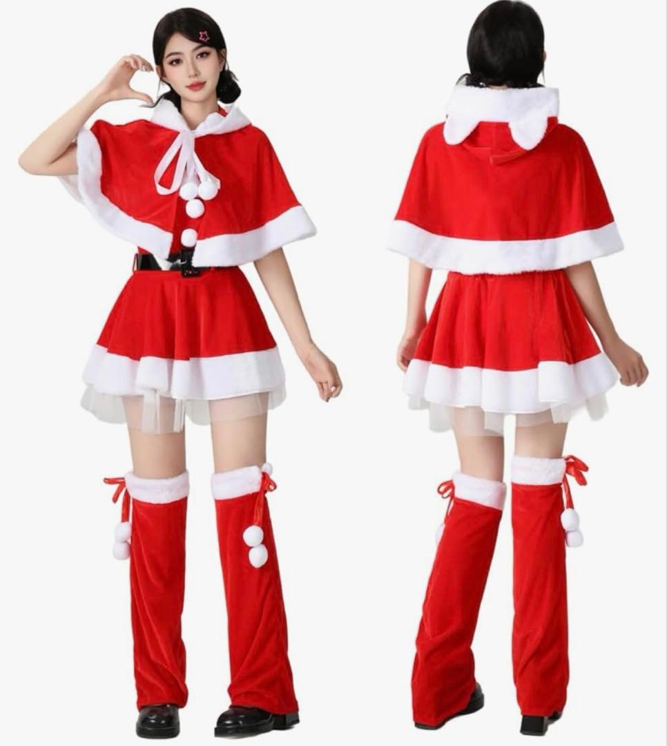 RAAUUNE サンタ コスプレ 5点セット レッド