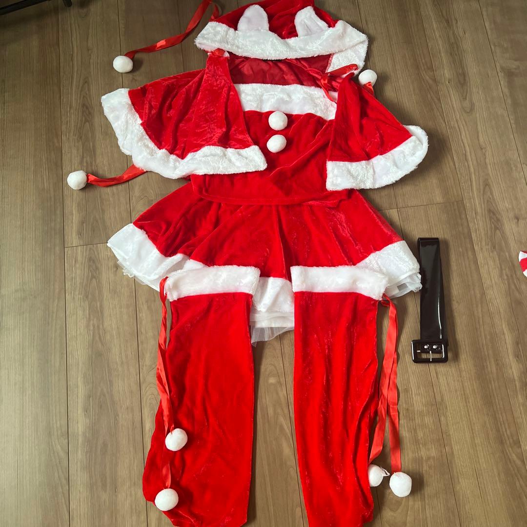 RAAUUNE サンタ コスプレ 5点セット レッドの写真4枚目