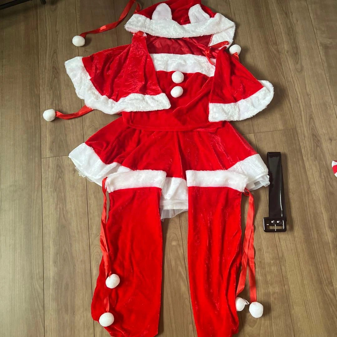 RAAUUNE サンタ コスプレ 5点セット レッドの写真4枚目