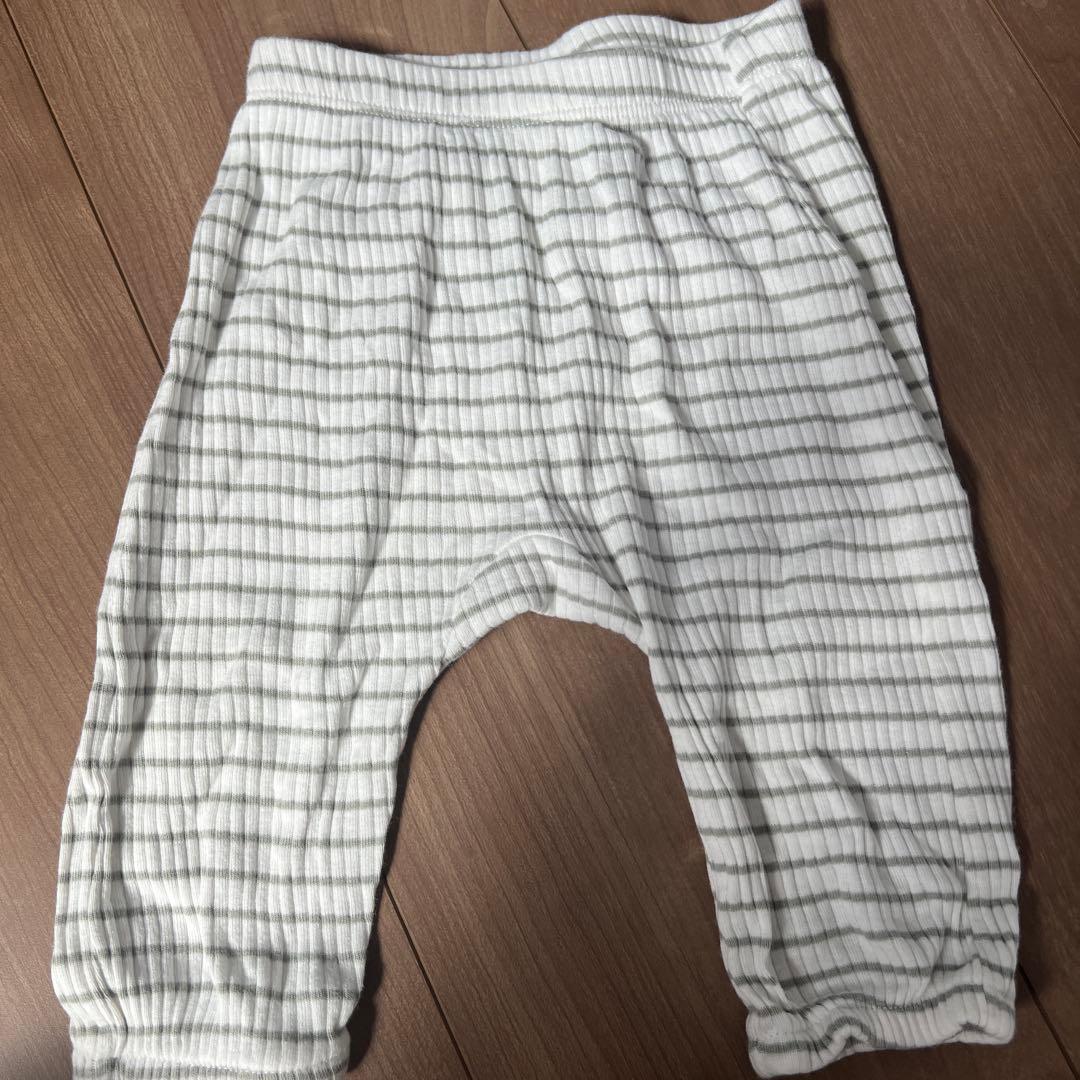 H&M ベビー リブパンツ ボーダー 62cm