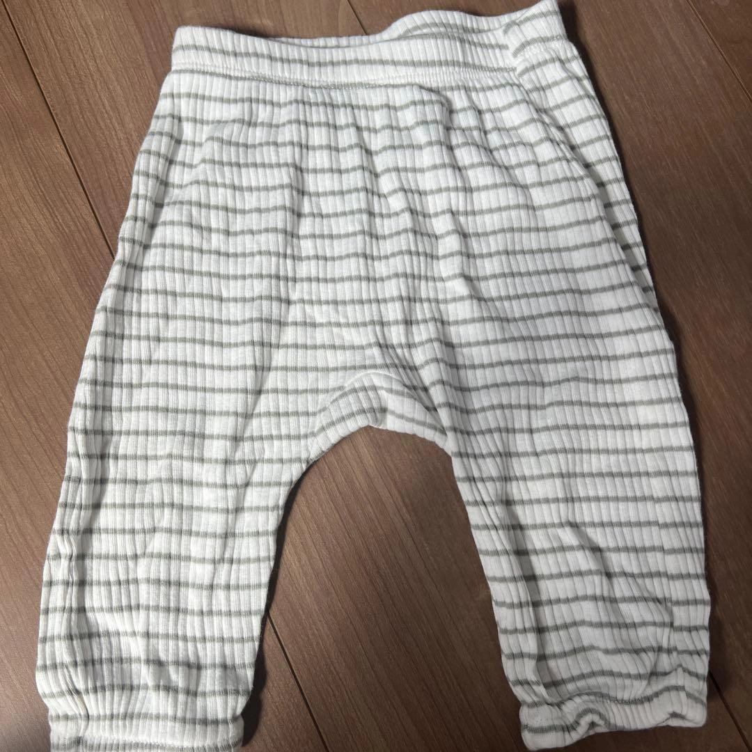 H&M ベビー リブパンツ ボーダー 62cm