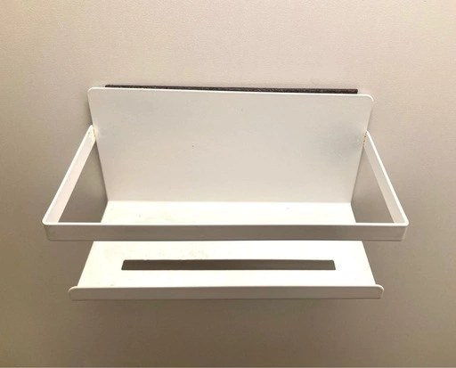 マグネット付きボトルホルダー 白系 スチール製の写真2枚目