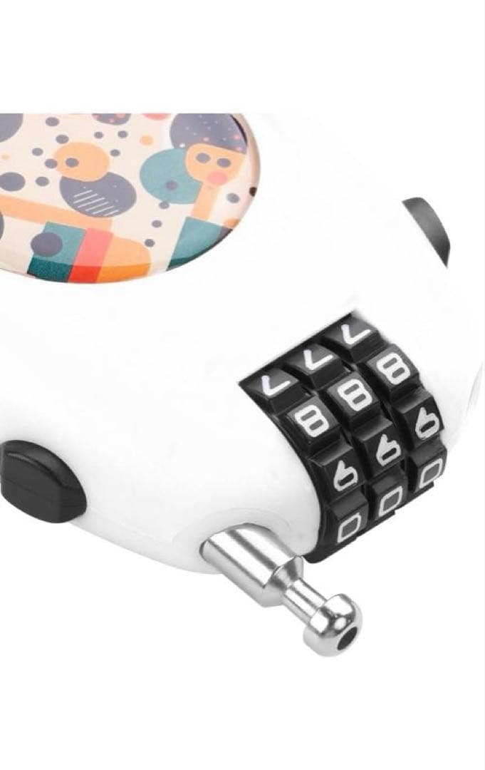 3桁コンビネーションケーブルロックの写真3枚目