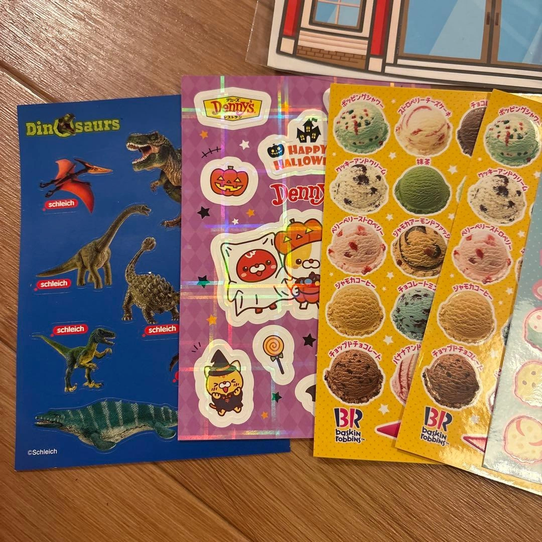 サーティワン デニーズ シュライヒ ステッカー まとめ売りの写真3枚目