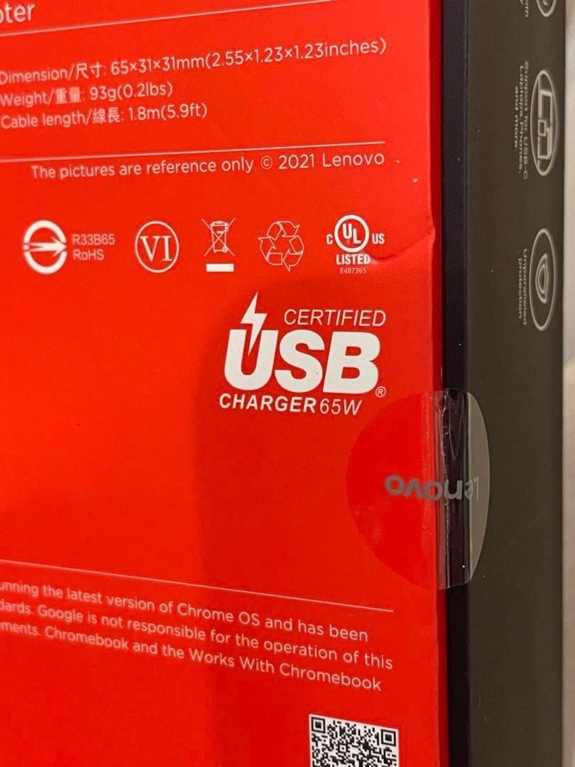 ☆Lenovo 65W USB-C GaN Adapter 本体☆の写真3枚目