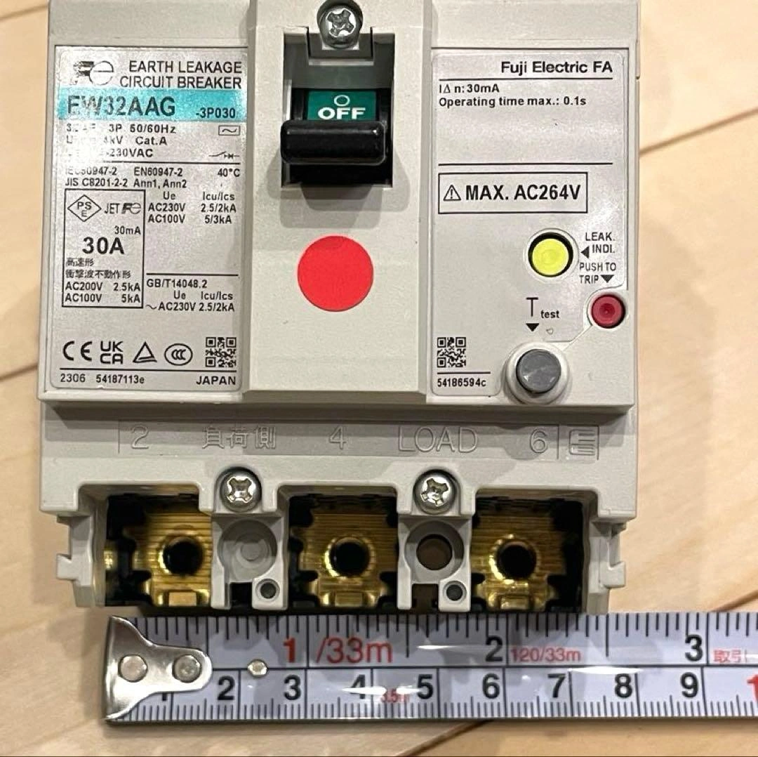 ☆富士電機 漏電遮断器 BW32AAG 3P 30A 3個☆の写真4枚目