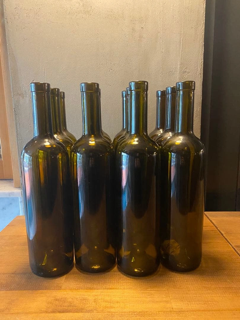 ワイン 空き瓶 12本セット ラベルはがし済 クラフト インテリア