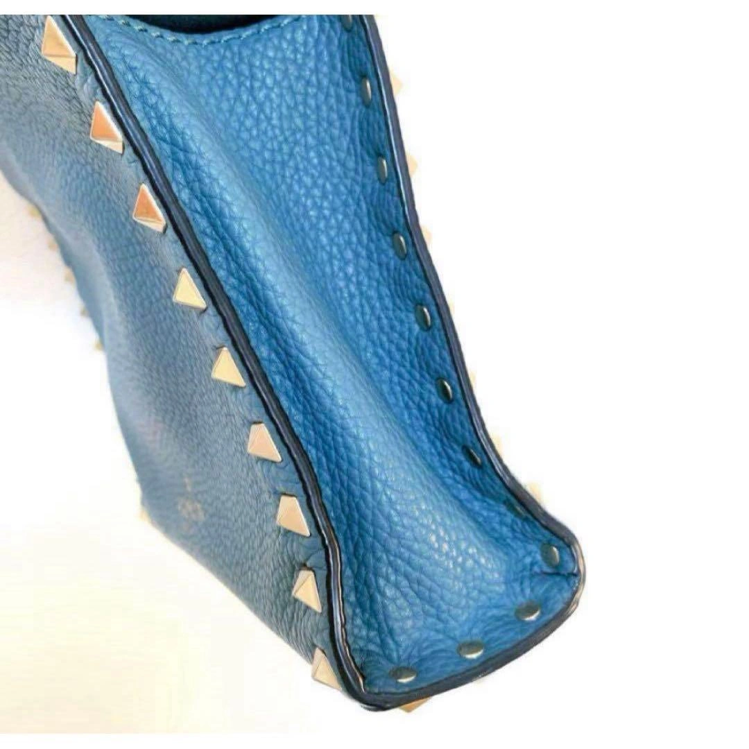 【正規品】VALENTINO GARAVANI ブルー スタッズ ショルダーの写真6枚目