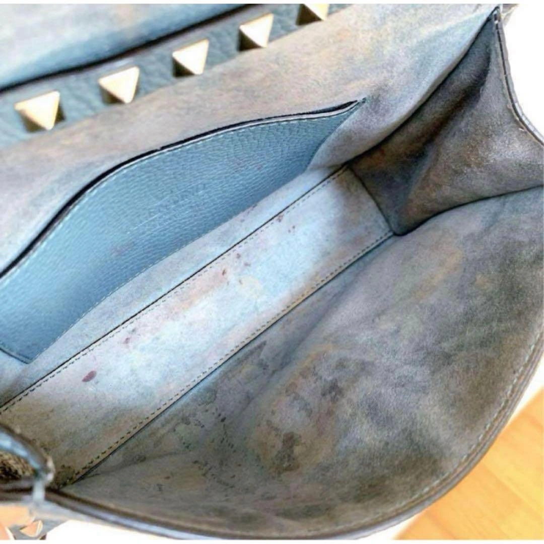 【正規品】VALENTINO GARAVANI ブルー スタッズ ショルダーの写真10枚目