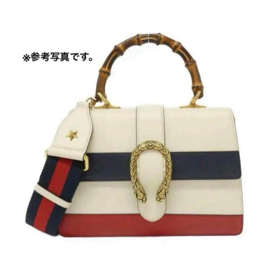 GUCCI ディオニュソス バンブー 2way ハンドバッグ トリコロールの写真2枚目