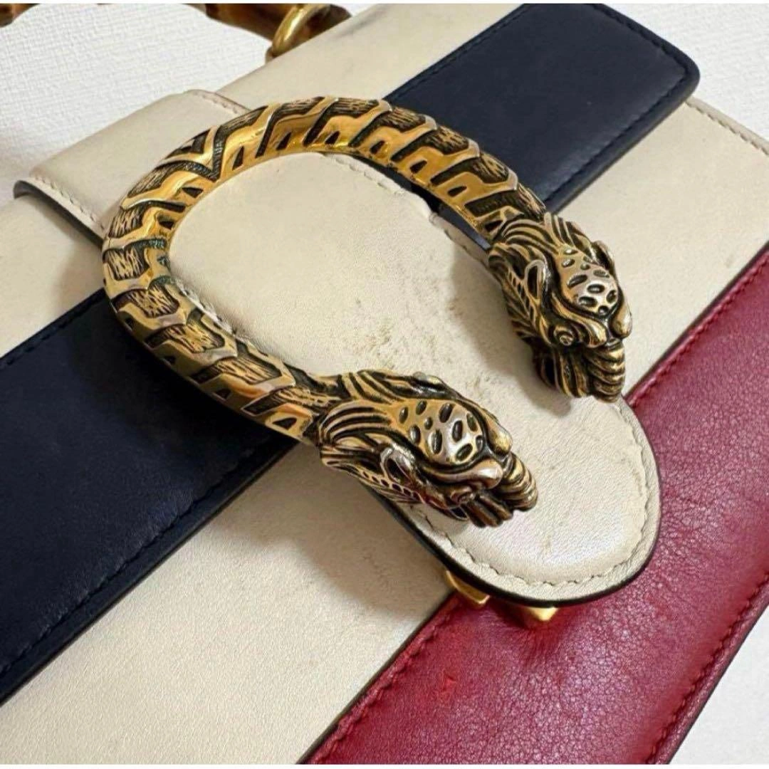 GUCCI ディオニュソス バンブー 2way ハンドバッグ トリコロールの写真9枚目