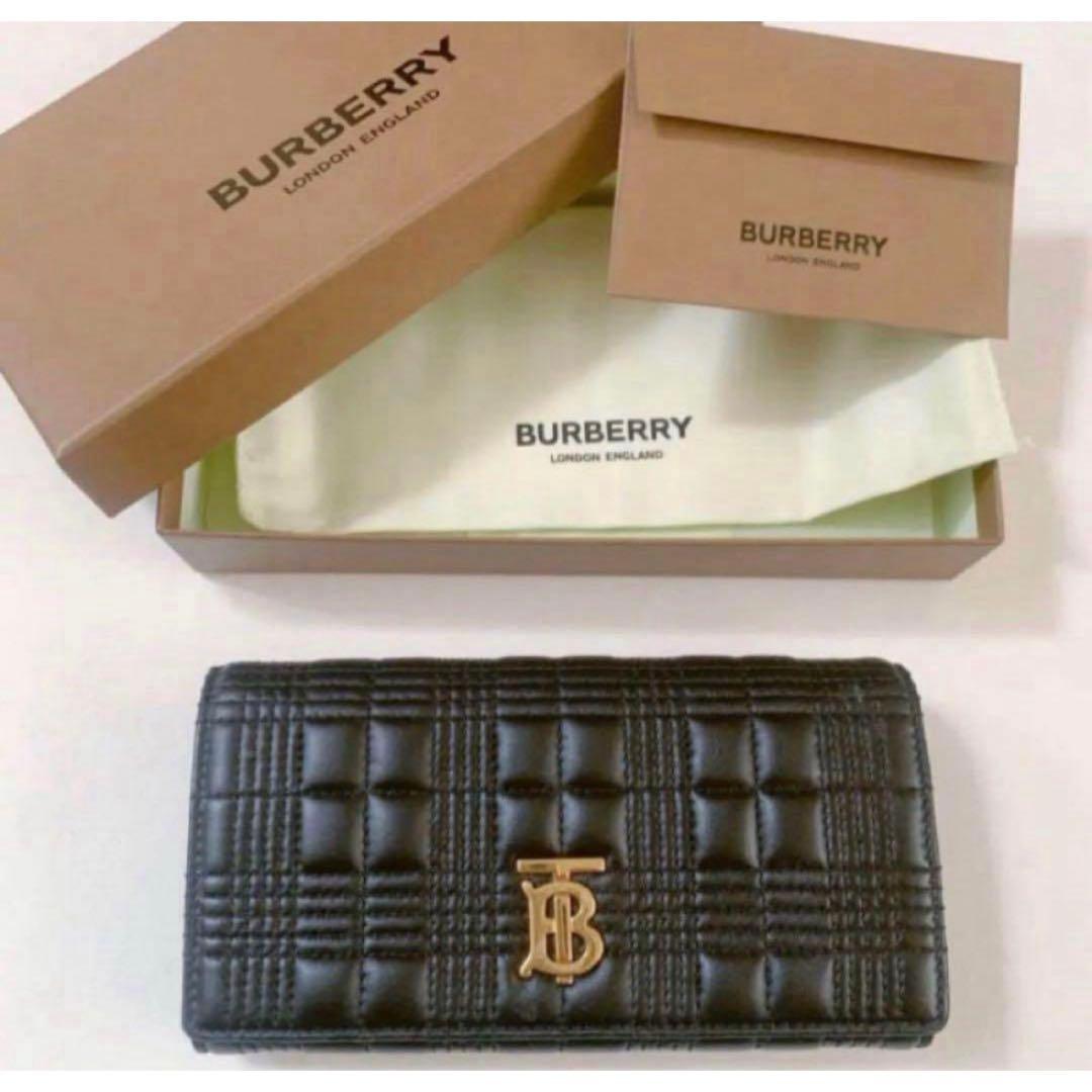 BURBERRY キルティング ラムスキン ローラ コンチネンタルウォレット