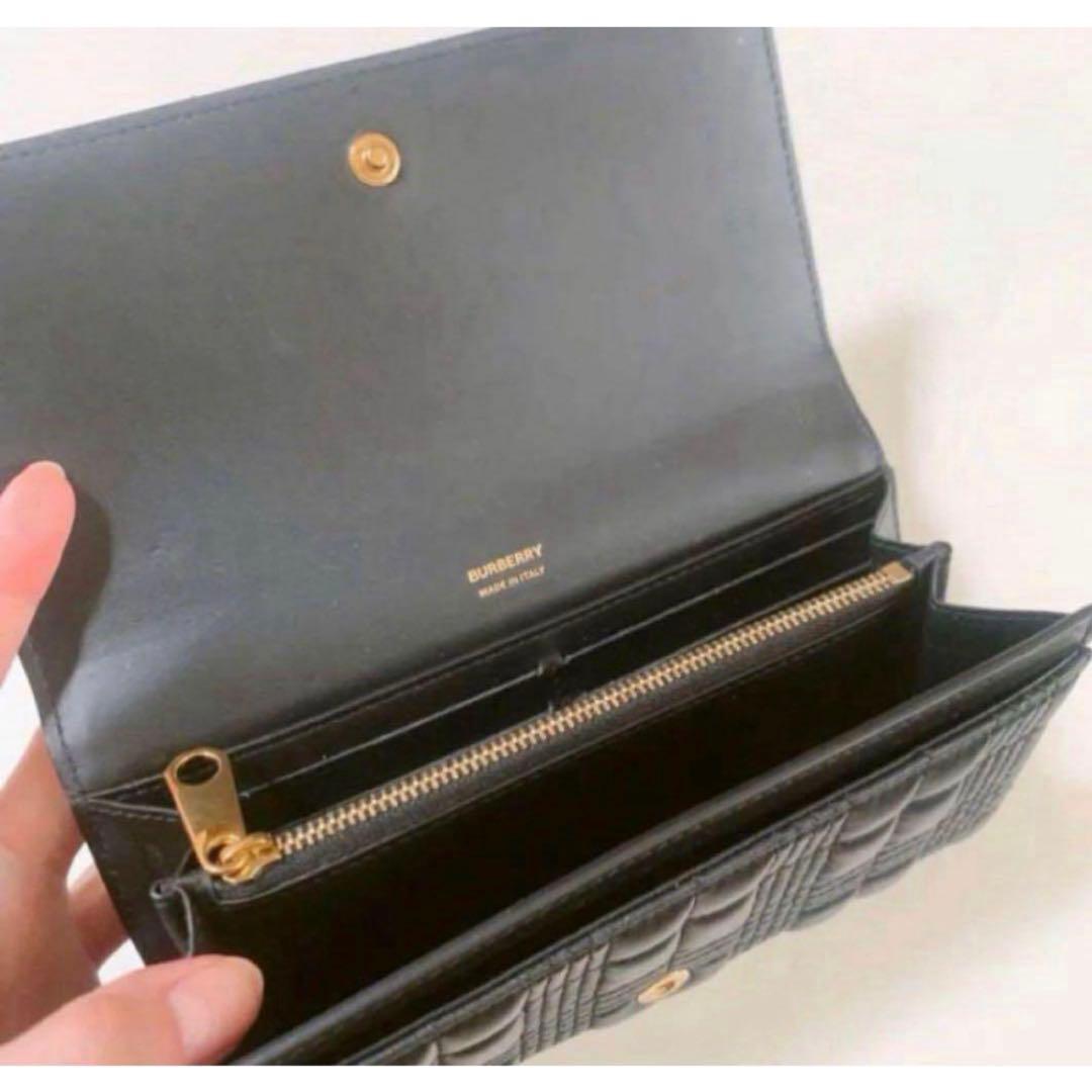 BURBERRY キルティング ラムスキン ローラ コンチネンタルウォレットの写真8枚目