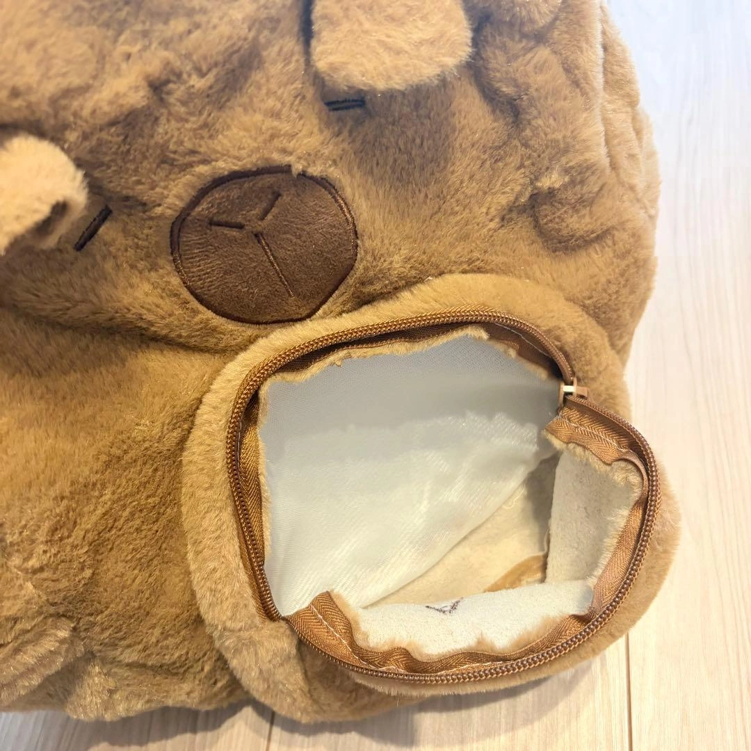 カピバラ ぬいぐるみ もこもこ リュックサック × きんちゃく袋 セット 韓国の写真4枚目