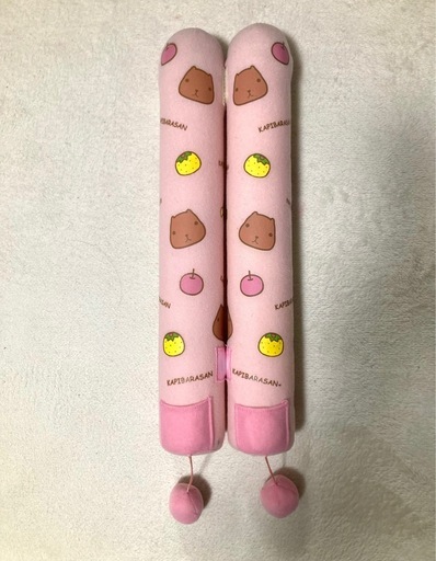 ブーツシューズキーパー 「KAPIBARASAN」ピンク系 マグネット＆マジックテープ付