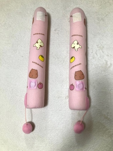 ブーツシューズキーパー 「KAPIBARASAN」ピンク系 マグネット＆マジックテープ付の写真2枚目