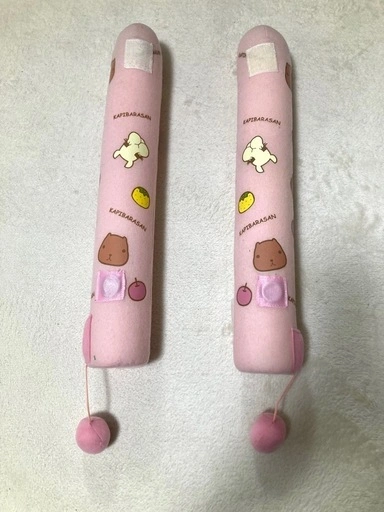 ブーツシューズキーパー 「KAPIBARASAN」ピンク系 マグネット&マジックテープ付の写真2枚目